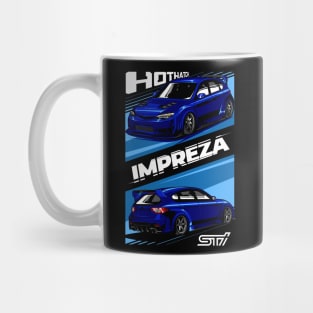 Subaru Impreza Hatchback Blue Mug